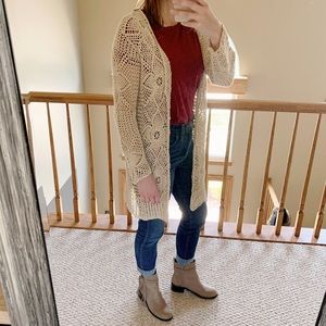 Cardigan Boho Crochet Medium